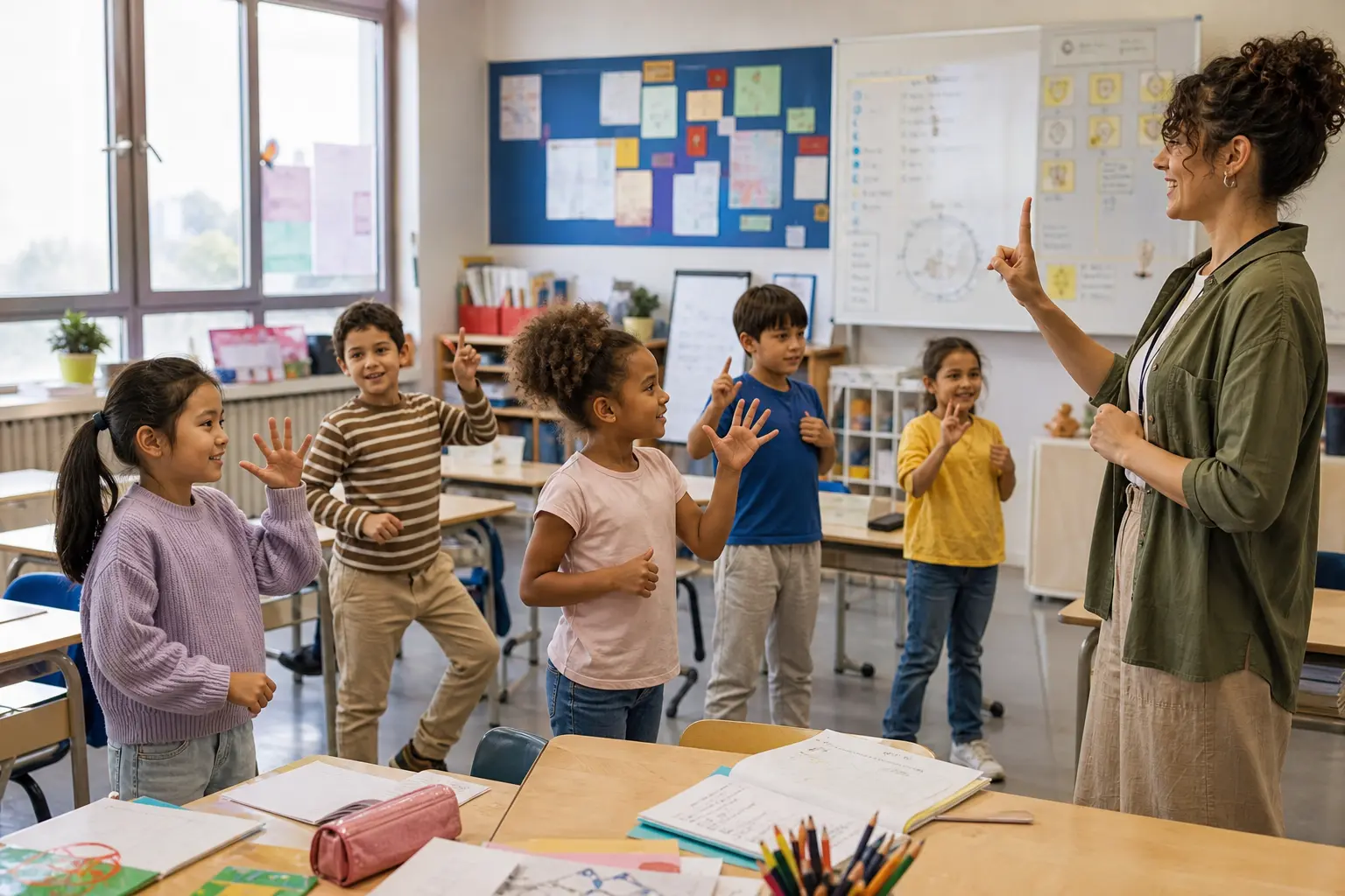 Una breve attività di movimento in classe
